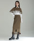 Fringe Knit Cape & Skirt Co-ord